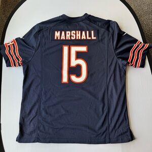 Men’s Nike NFL Chicago Bears Brandon Marshall On Field Blue Football Jersey XL